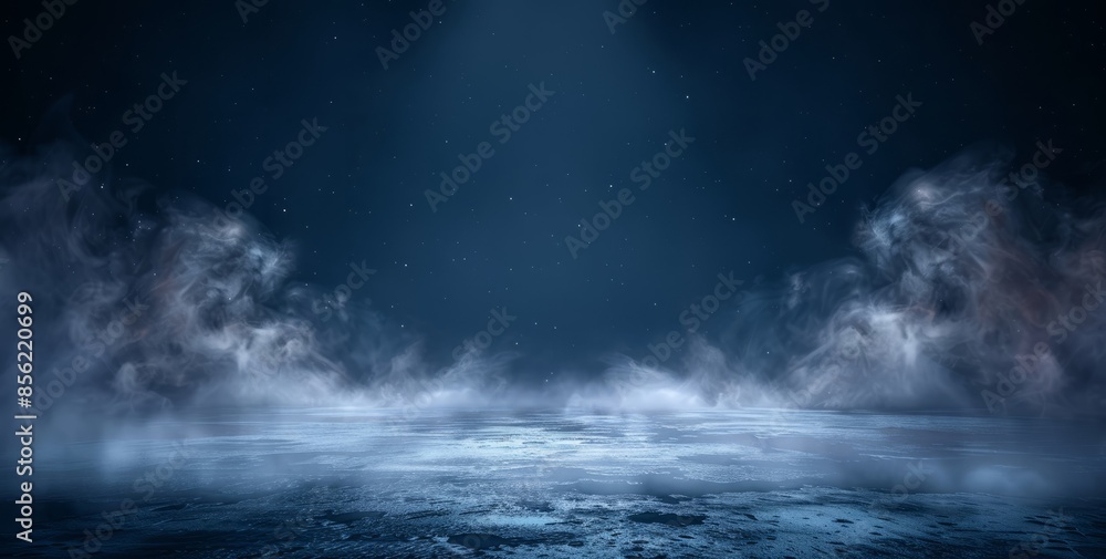Foggy Night with a Starry Sky Foggy Night with a Starry Sky