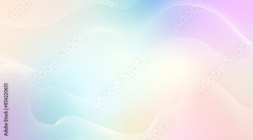 Semi Surreal multicolour pastel gradient background with geometric pattern