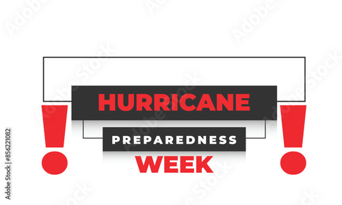 Hurricane Preparedness week. background, banner, card, poster, template. Vector illustration.