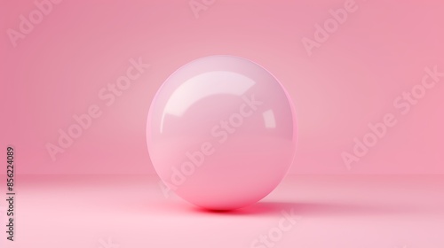 Gradient noise sphere with pastel tones, flat and abstract design, 3D rendered front view, seamless blend of colors, minimalist style, soft lighting, modern artistic composition © JP STUDIO LAB