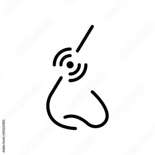 Sinus Pain Icon Ideal for Medical and Healthcare Illustrations