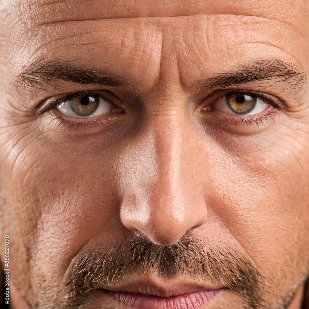 Close-up portrait of a mans face Close-up portrait of a mans face
