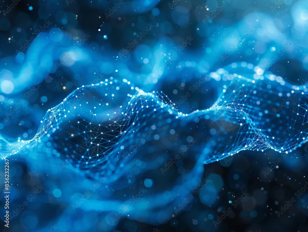 Naklejka premium Abstract blue textures and patterns symbolizing the advancements in medical research and technology
