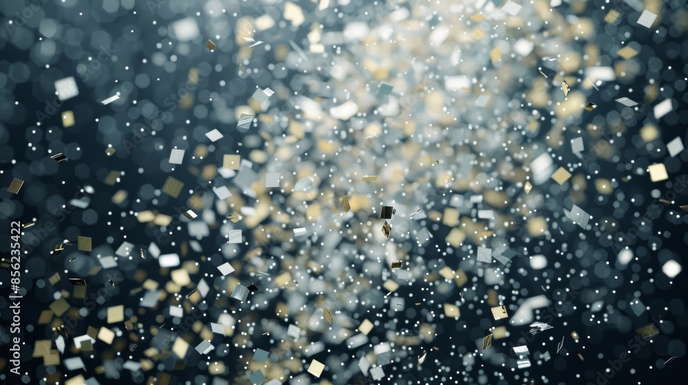 Fototapeta premium Luxurious Party Decorations on Dark Background Generative AI