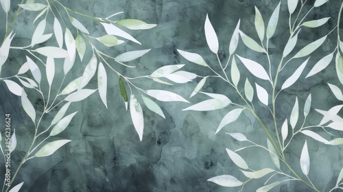 Watercolor Bamboo Illustration for Nature Lovers Generative AI