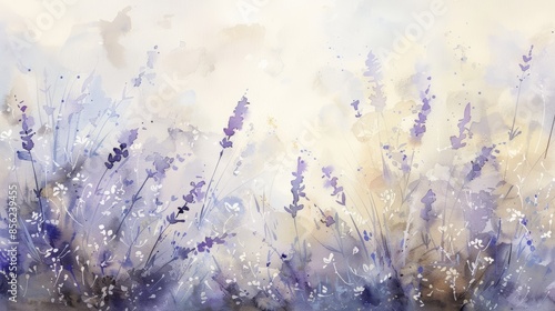 Watercolor Floral Pattern on Dark Background for Creative Projects Generative AI