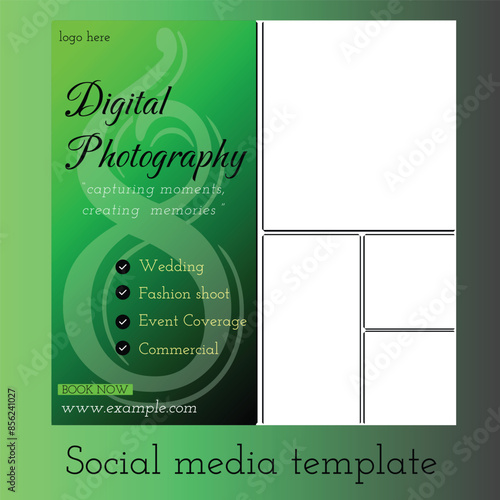 digital photography social media template