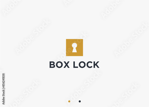 key box logo design vector silhouette illustration
