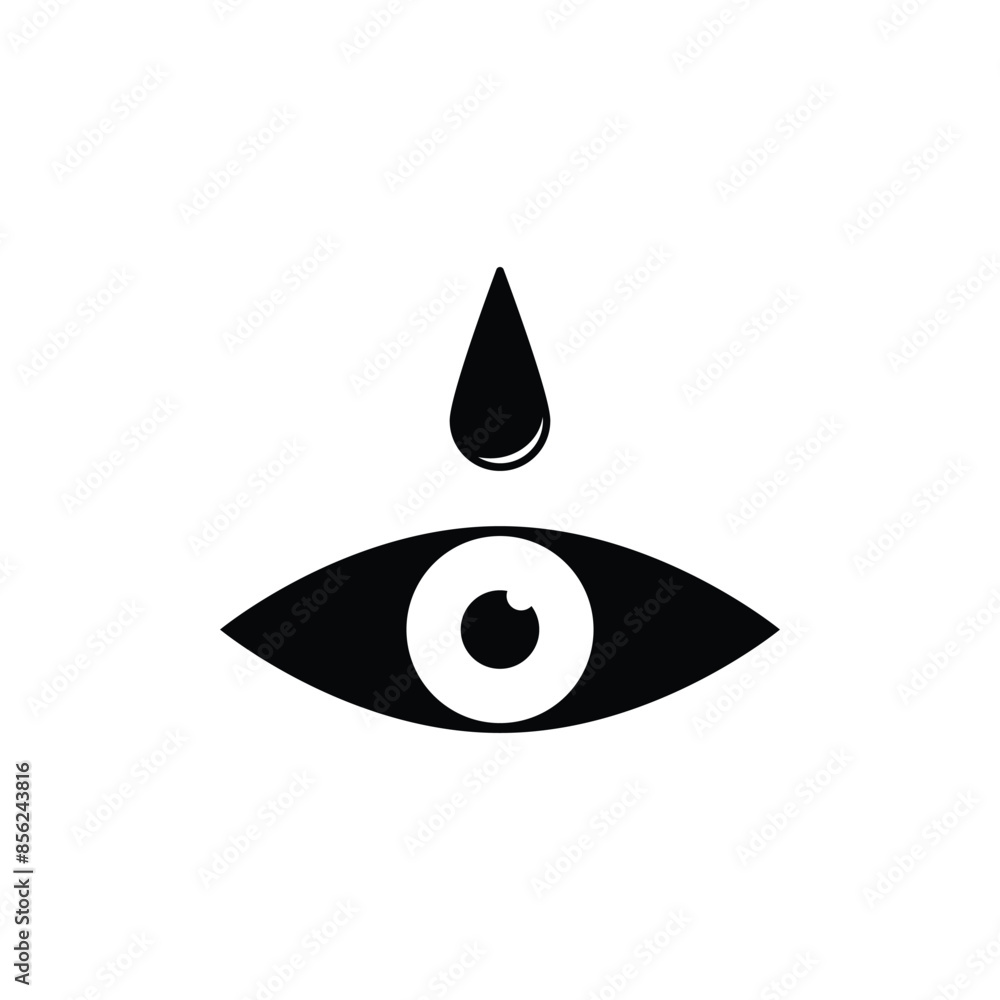 Fototapeta premium eye drops icon illustration