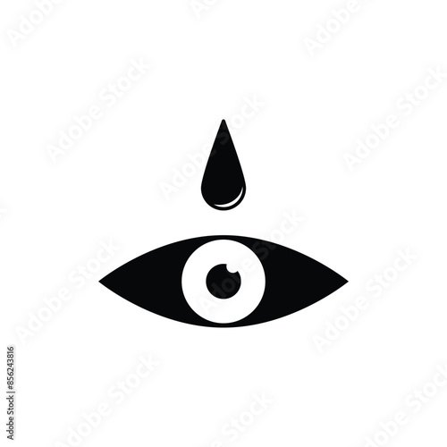 eye drops icon illustration