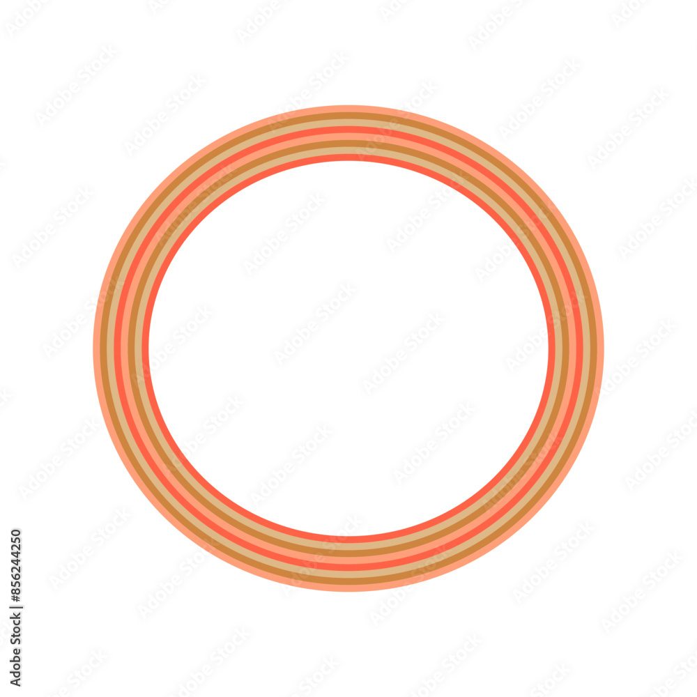 A retro striped ellipse shape border design element. A retro striped ellipse shape border design element.