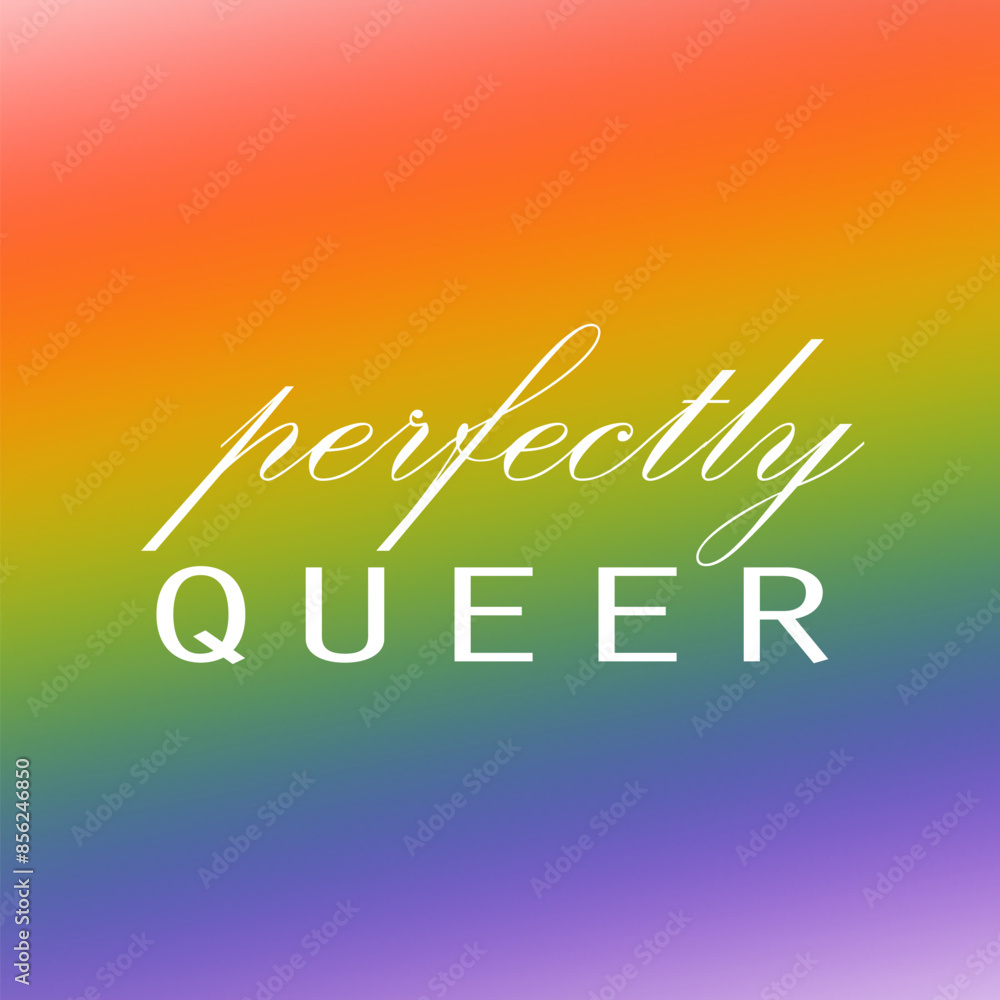 Perfectly queer word LGBTQ short quote Perfectly queer word LGBTQ short quote
