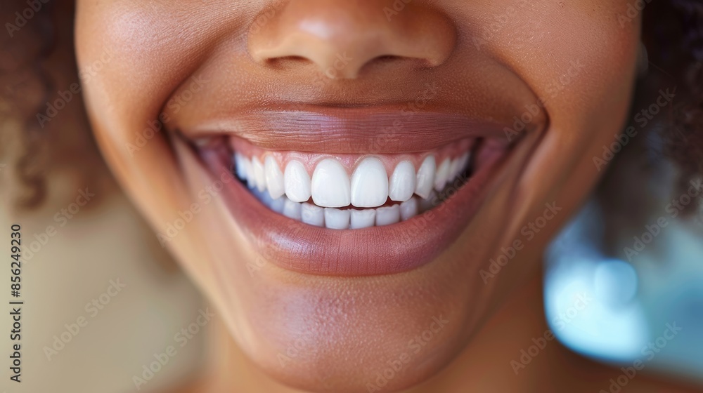 A close-up of a person's smile reflecting confidence and positivity A close-up of a person's smile reflecting confidence and positivity