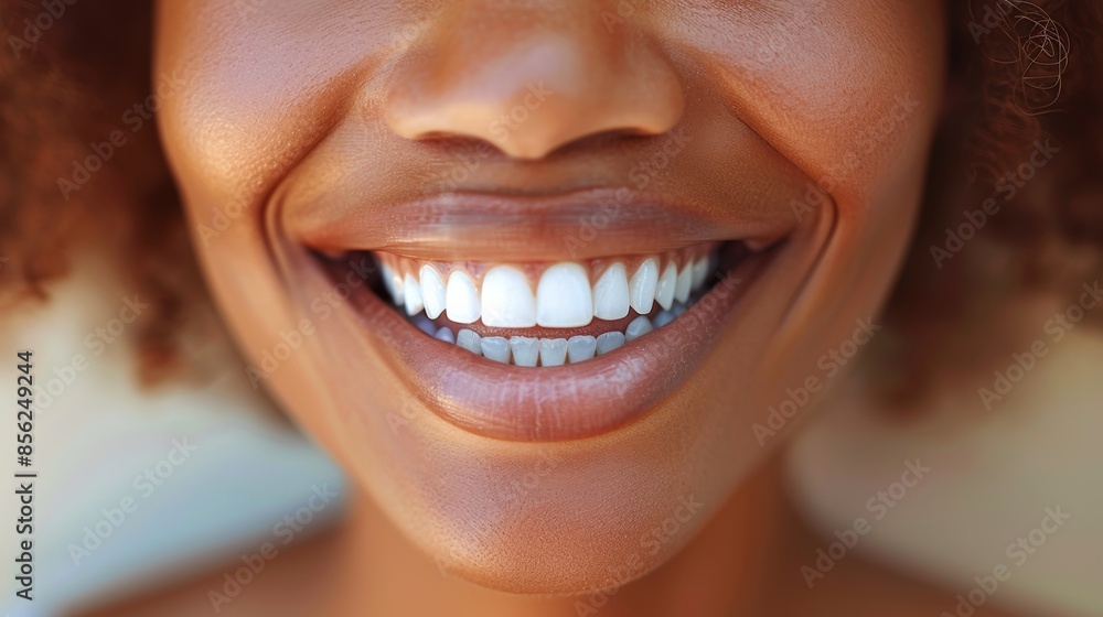 Obraz premium close up of a person with a smile