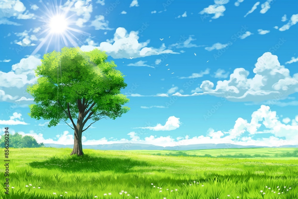 Fototapeta premium Day of Clean Air for blue skies background, Celebrate the Day of Clean Air for Blue Skies, Promoting a Healthier Environment, Join the Global Initiative, Day of Clean Air for Blue Skies and Sustainabl