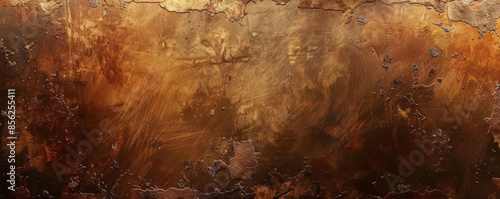 Metallic background with a burnished bronze surface, featuring rich, warm tones and subtle texture variations, ideal for classic, vintage, or artisanal design themes.