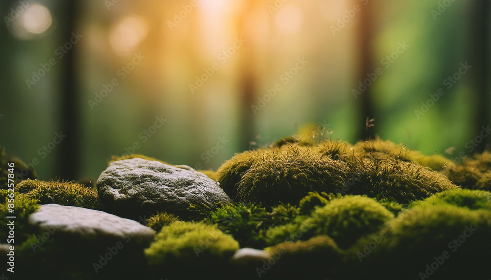Stone surface with moss texture background. Green moody nature. Blurred backdrop. Stone surface with moss texture background. Green moody nature. Blurred backdrop.
