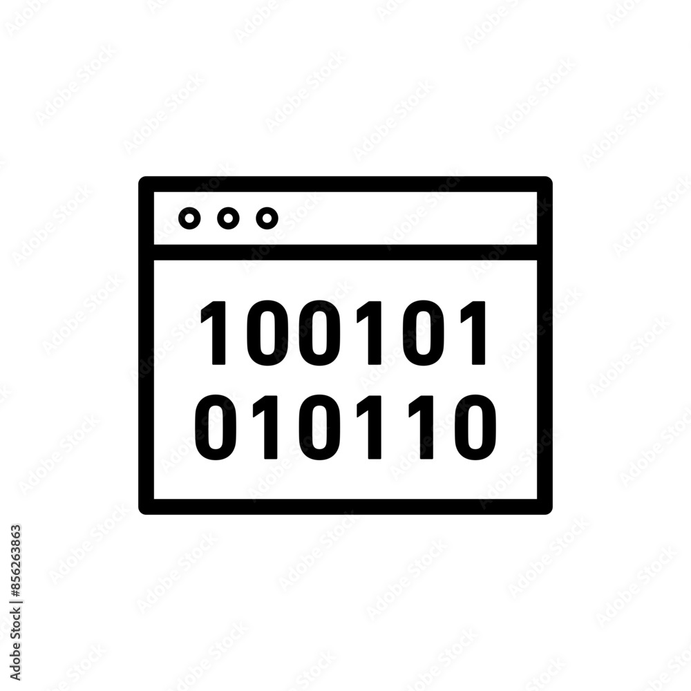 Binary Code Icon Perfect for Programming and Computer Science Illustrations Binary Code Icon Perfect for Programming and Computer Science Illustrations