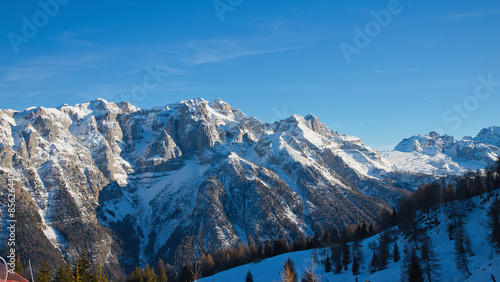 Mountains in Trentino near Madonna di Campiglio in Italy.