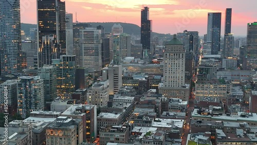 old port Montreal evening time