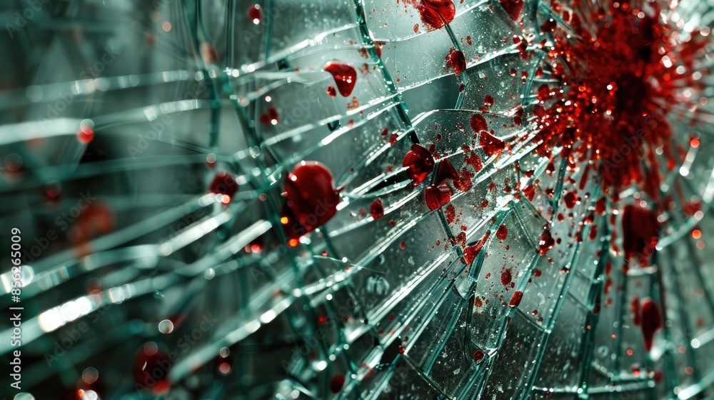 Blood Spattered on Shattered Glass Blood Spattered on Shattered Glass