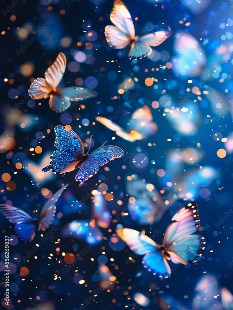 A beautiful image of butterflies flying in the air. A beautiful image of butterflies flying in the air.