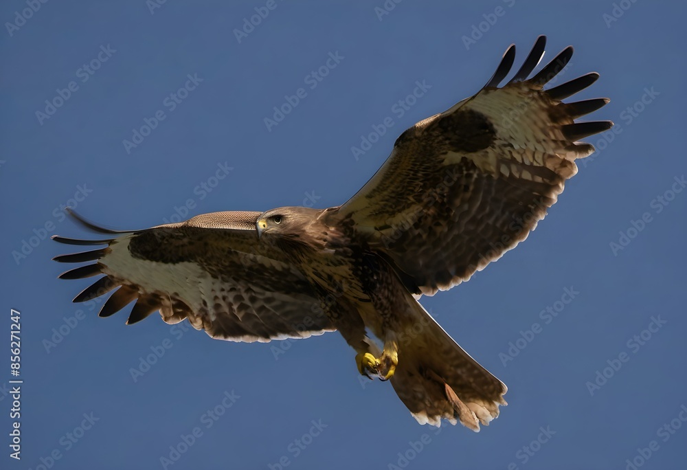 Fototapeta premium A close up of a Common Buzzard