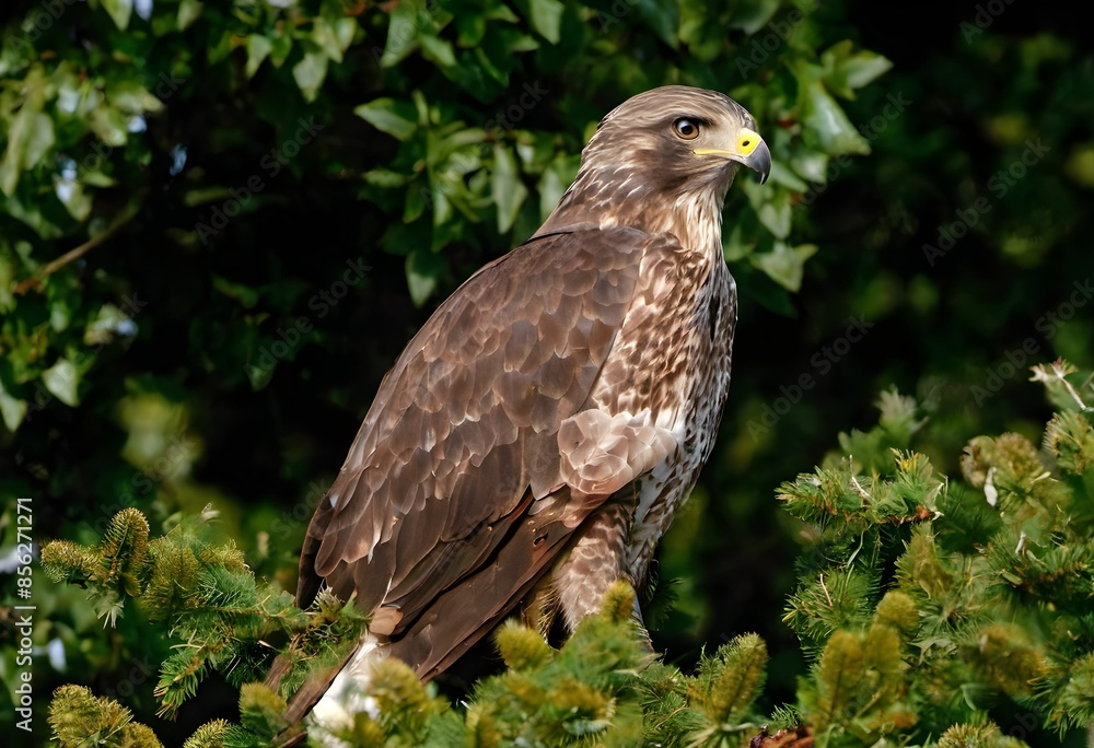 Fototapeta premium A close up of a Common Buzzard