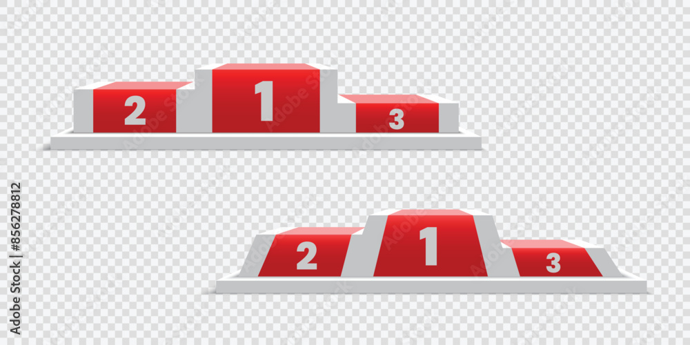 Winners podium. Pedestal. Vector illustration. Winners podium. Pedestal. Vector illustration.