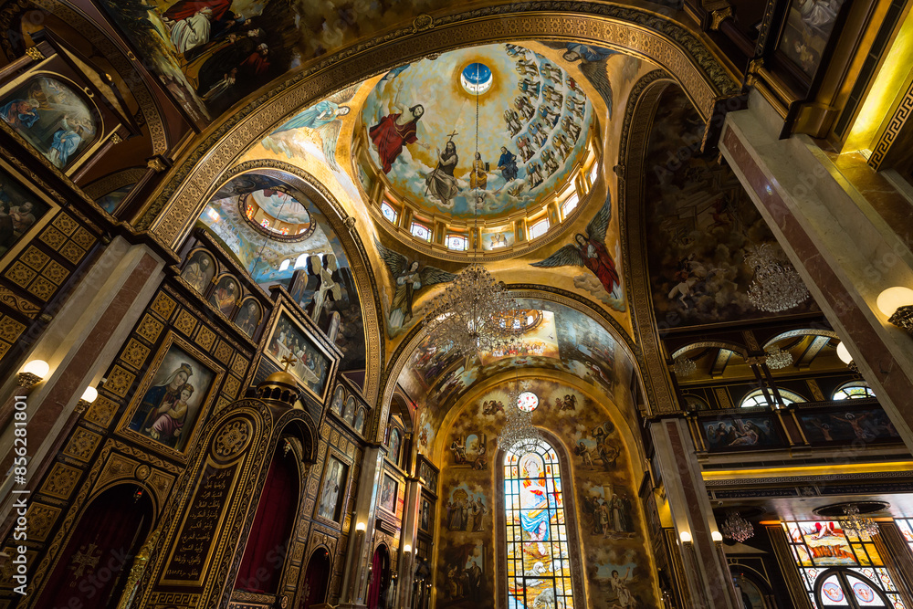 Obraz premium Interior of Coptic Orthodox Church in Sharm El Sheikh
