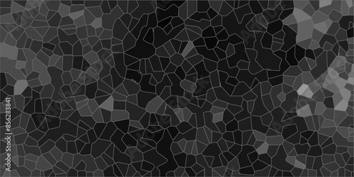 abstract black geometric with triangles and marble texture. Seamless pattern mosaic marble pattern texture with seamless shapes. dark and light gray Geometric Modern creative background.