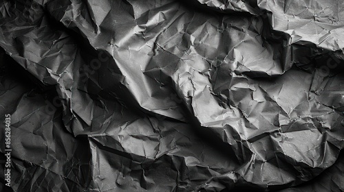 Wallpaper Mural Close up of crumpled black paper texture Torontodigital.ca
