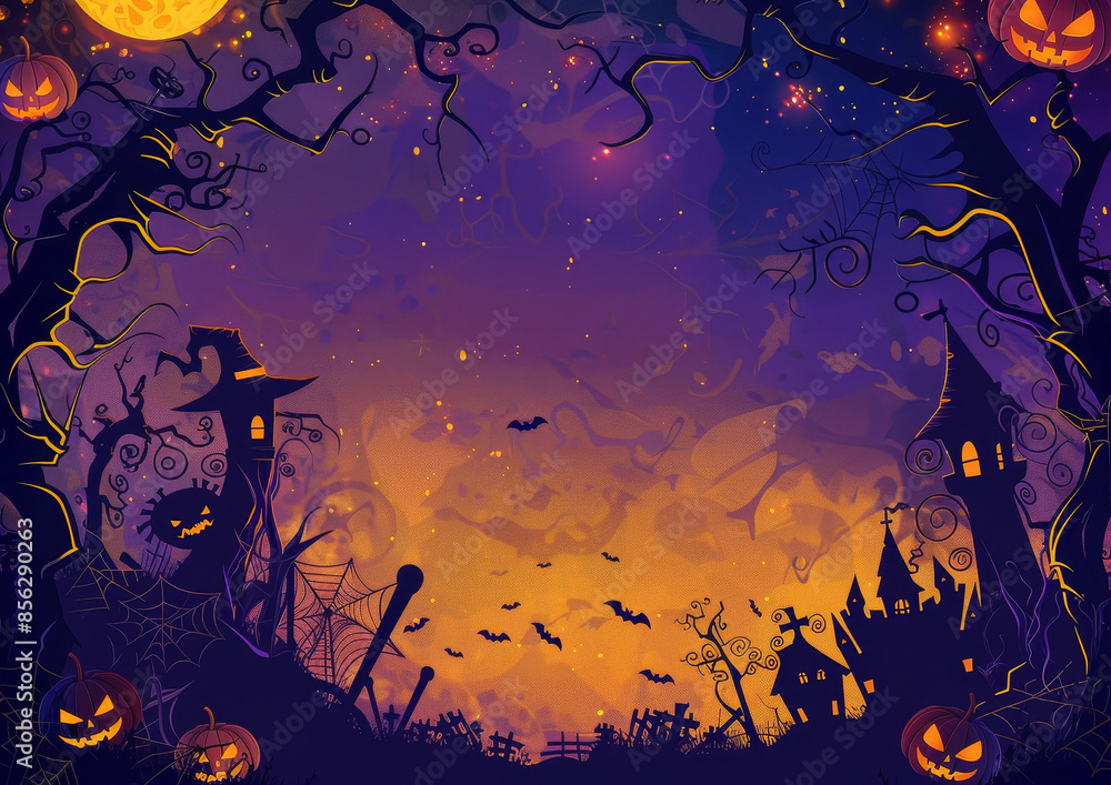 Holiday event halloween background concept illustration Holiday event halloween background concept illustration