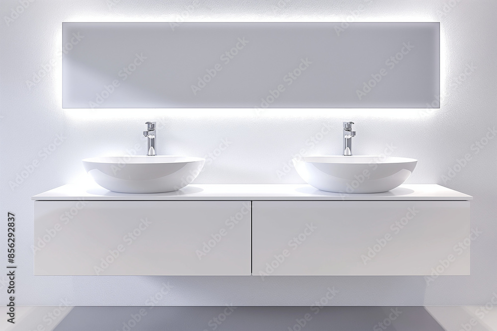modern bathroom with white tiles,A pristine white vanity top featuring two sleek sinks in a modern bathroom modern bathroom with white tiles,A pristine white vanity top featuring two sleek sinks in a modern bathroom