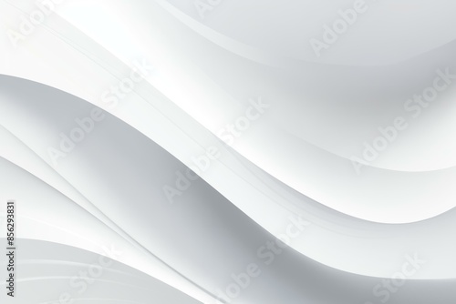 An abstract image with smooth, flowing waves in white and light gray tones, creating a soft and elegant luxury texture. The design has a modern and minimalistic feel with gentle curves and gradients.