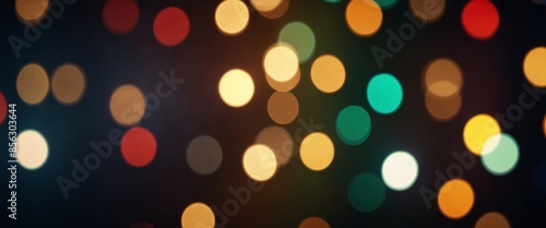 Abstract Christmas lights holiday background.