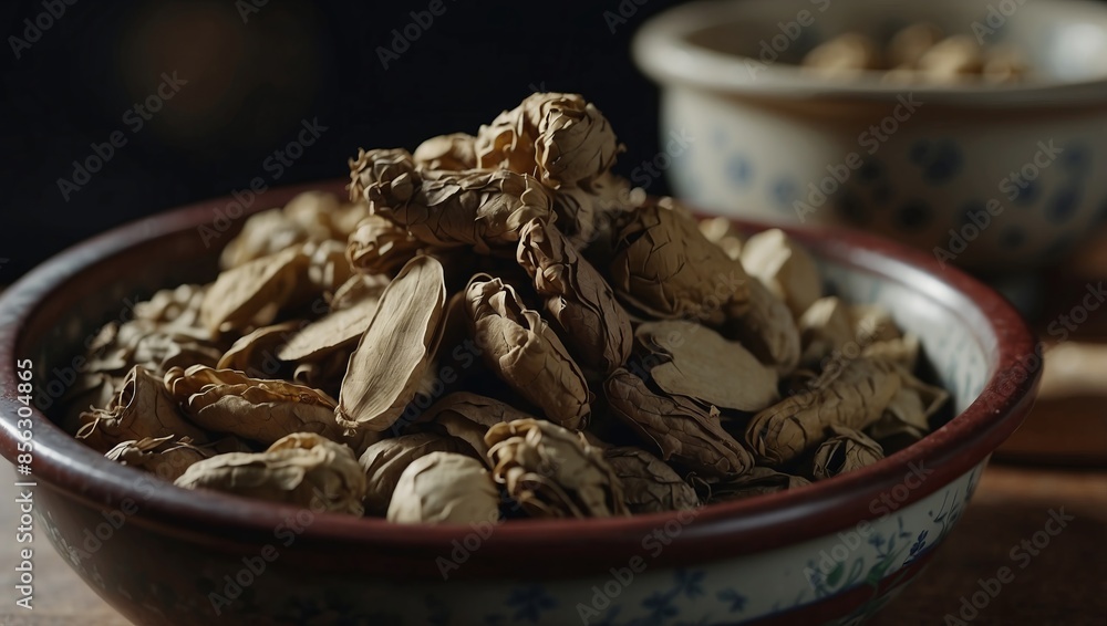 Chinese traditional herbal medicine in casserole. Chinese traditional herbal medicine in casserole.
