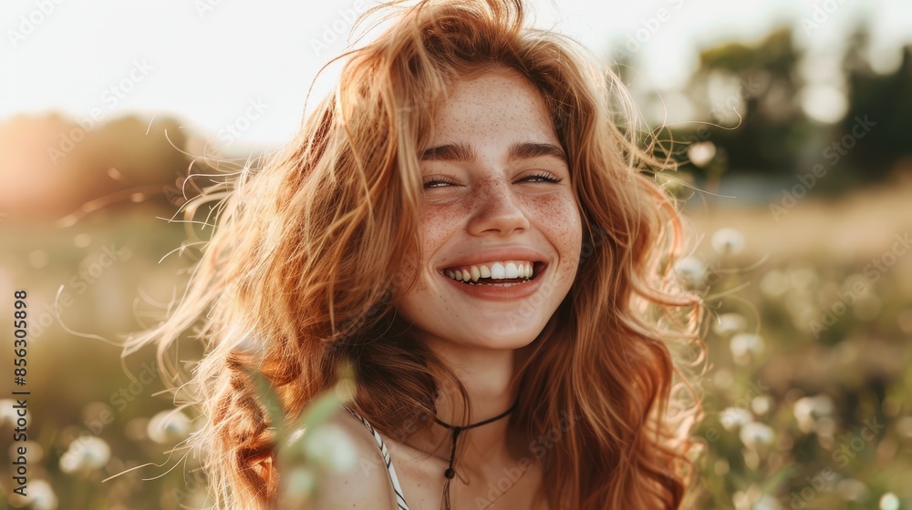 Smiling Beautiful Girl, Radiating Happiness And Confidence Smiling Beautiful Girl, Radiating Happiness And Confidence
