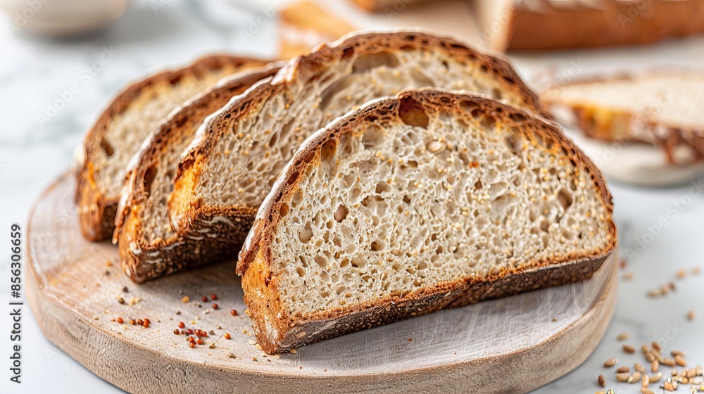 Whole grain sourdough bread, cut into slices Whole grain sourdough bread, cut into slices