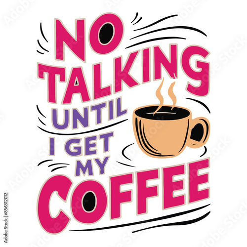 Coffee Lover T-Shirt Design Vector Files , Editable , color changeable  