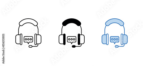 Customer Service icon design with white background stock illustration