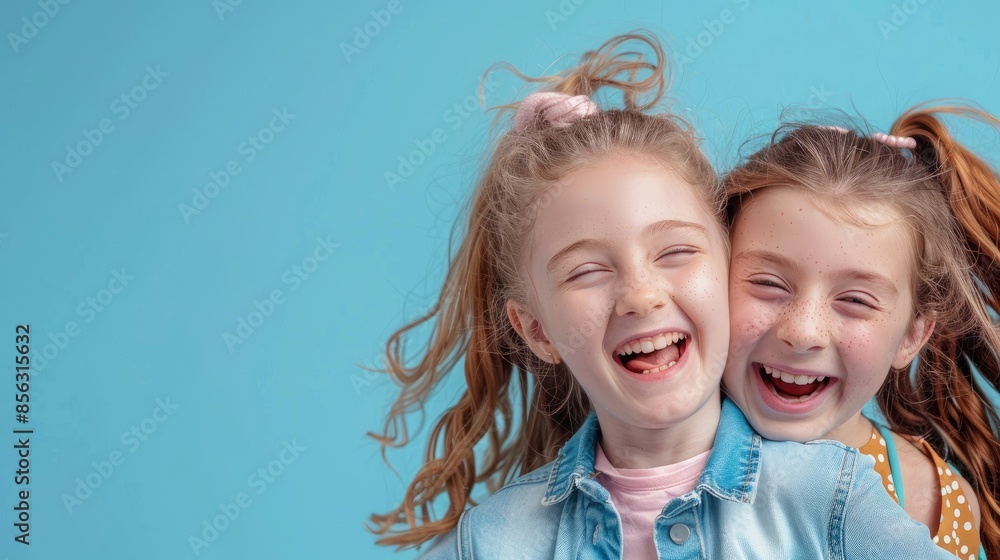 Girls Having Fun Together In A Studio, Filled With Laughter And Creativity Girls Having Fun Together In A Studio, Filled With Laughter And Creativity