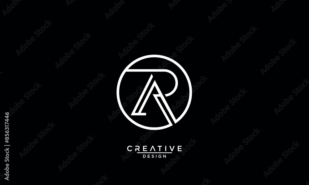 AR, RA, A, R, Abstract Letters Logo Monogram AR, RA, A, R, Abstract Letters Logo Monogram