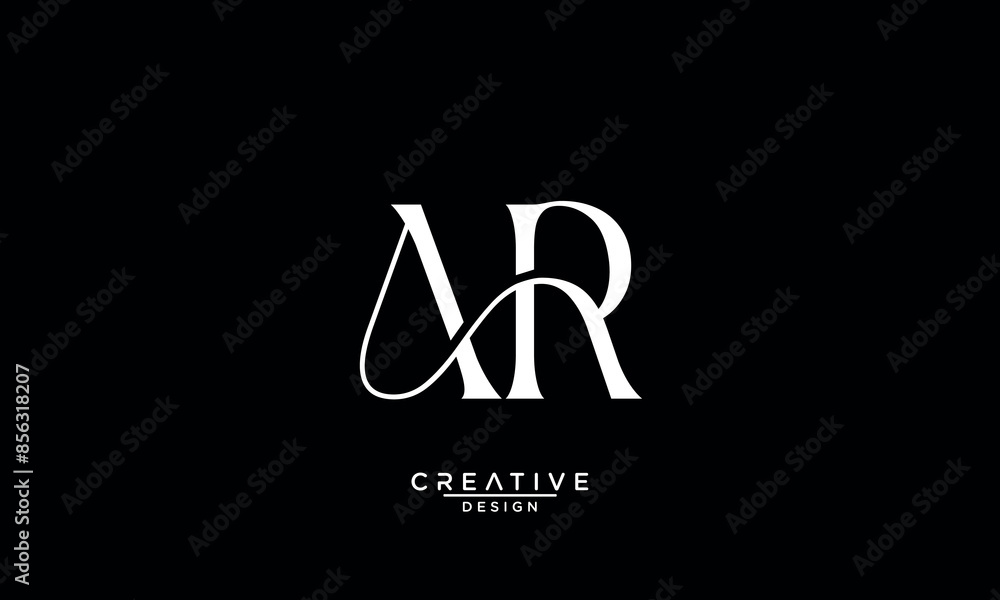 AR, RA, A, R, Abstract Letters Logo Monogram