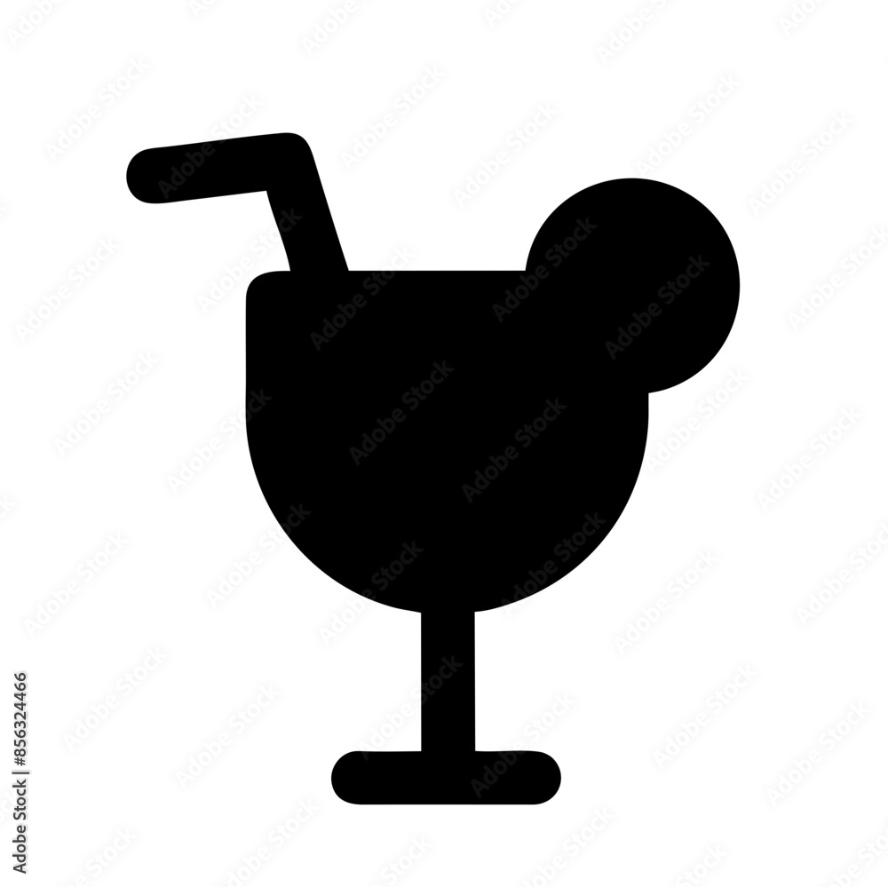 Black vector illustration of a cocktail glass on a transparent background. Ideal for bar menus, party invitations, and beverage themes designs Black vector illustration of a cocktail glass on a transparent background. Ideal for bar menus, party invitations, and beverage themes designs