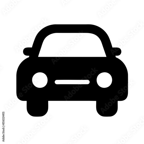 Black vector illustration of a car on a transparent background. Ideal for automotive designs, transportation themes graphics, and vehicle illustrations