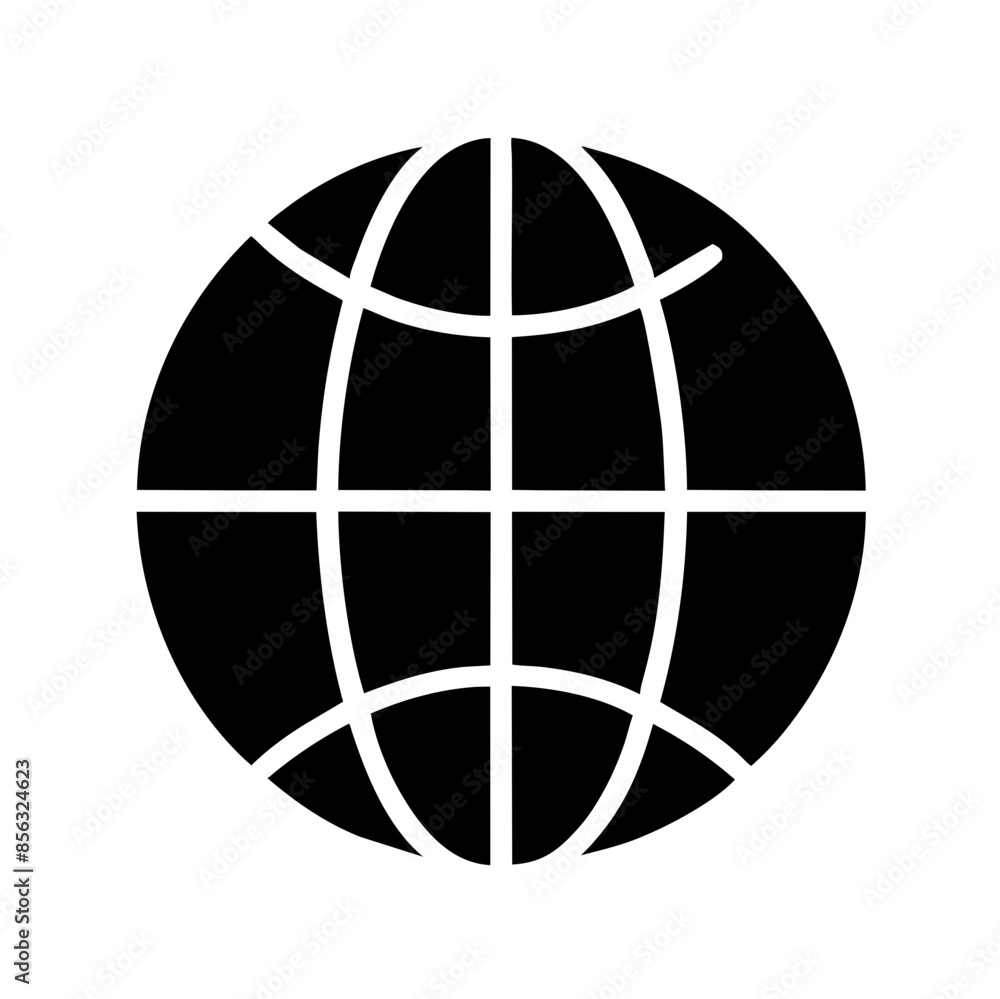 Black vector illustration of a globe on a transparent background. Perfect for educational materials, geography designs, and global themes graphics Black vector illustration of a globe on a transparent background. Perfect for educational materials, geography designs, and global themes graphics