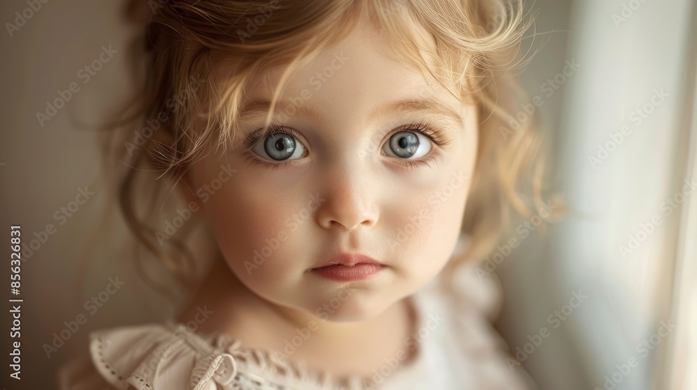 Baby Girl, Her Innocence And Charm Shining Through Her Bright Eyes Baby Girl, Her Innocence And Charm Shining Through Her Bright Eyes