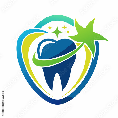 Professional dental services for a healthy smile: dental clinic logo.