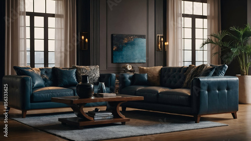 Obraz na płótnie modern living room w salonie